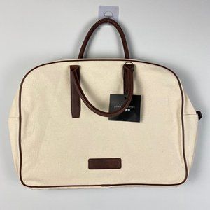 NEW John Varvatos Canvas Crossbody Messenger Travel Bag